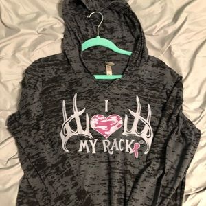 Long sleeve hooded shirt